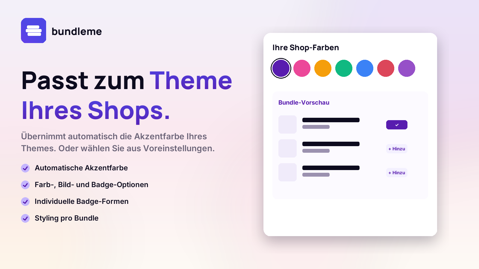 Matches your store's theme