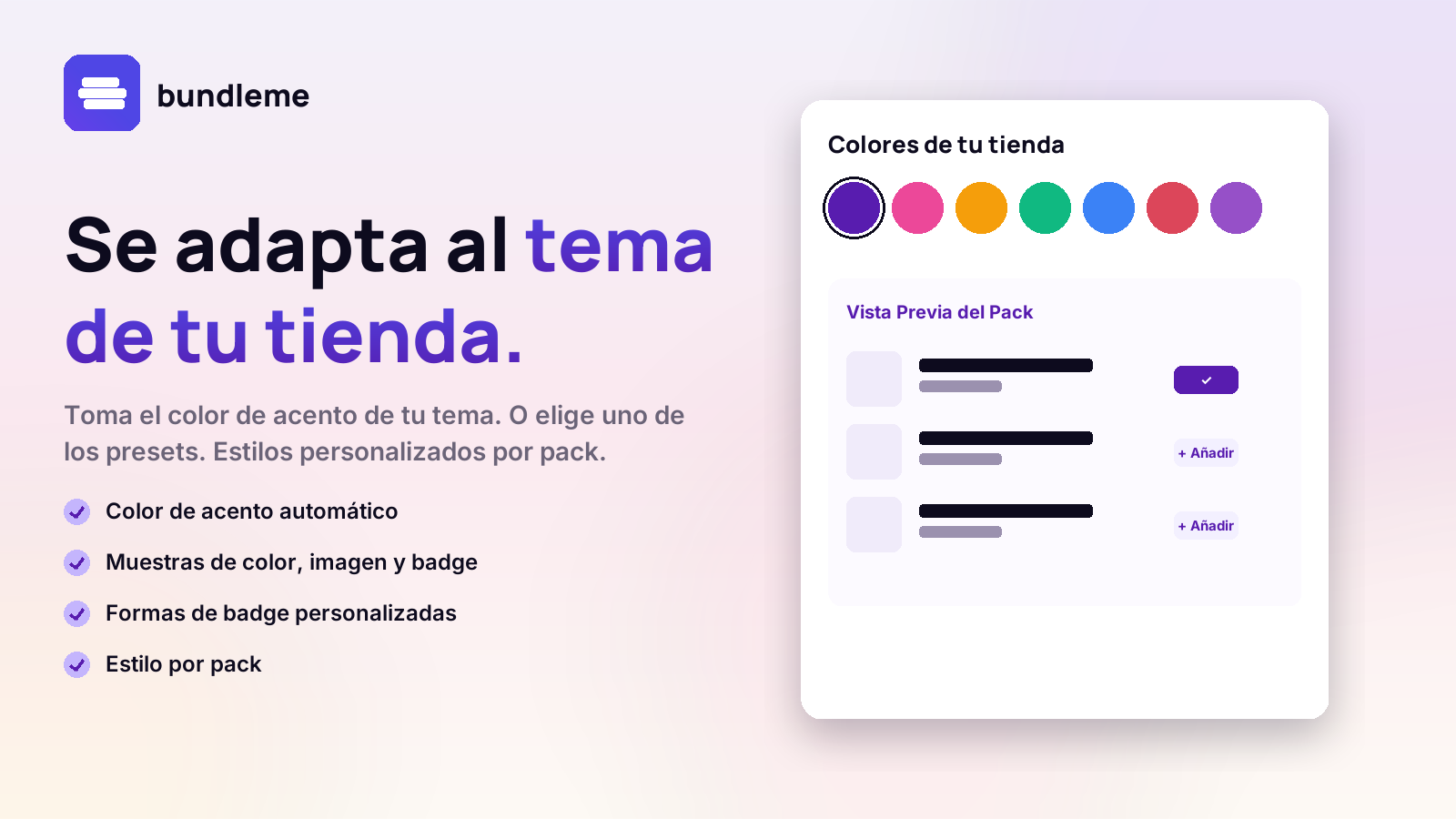Matches your store's theme