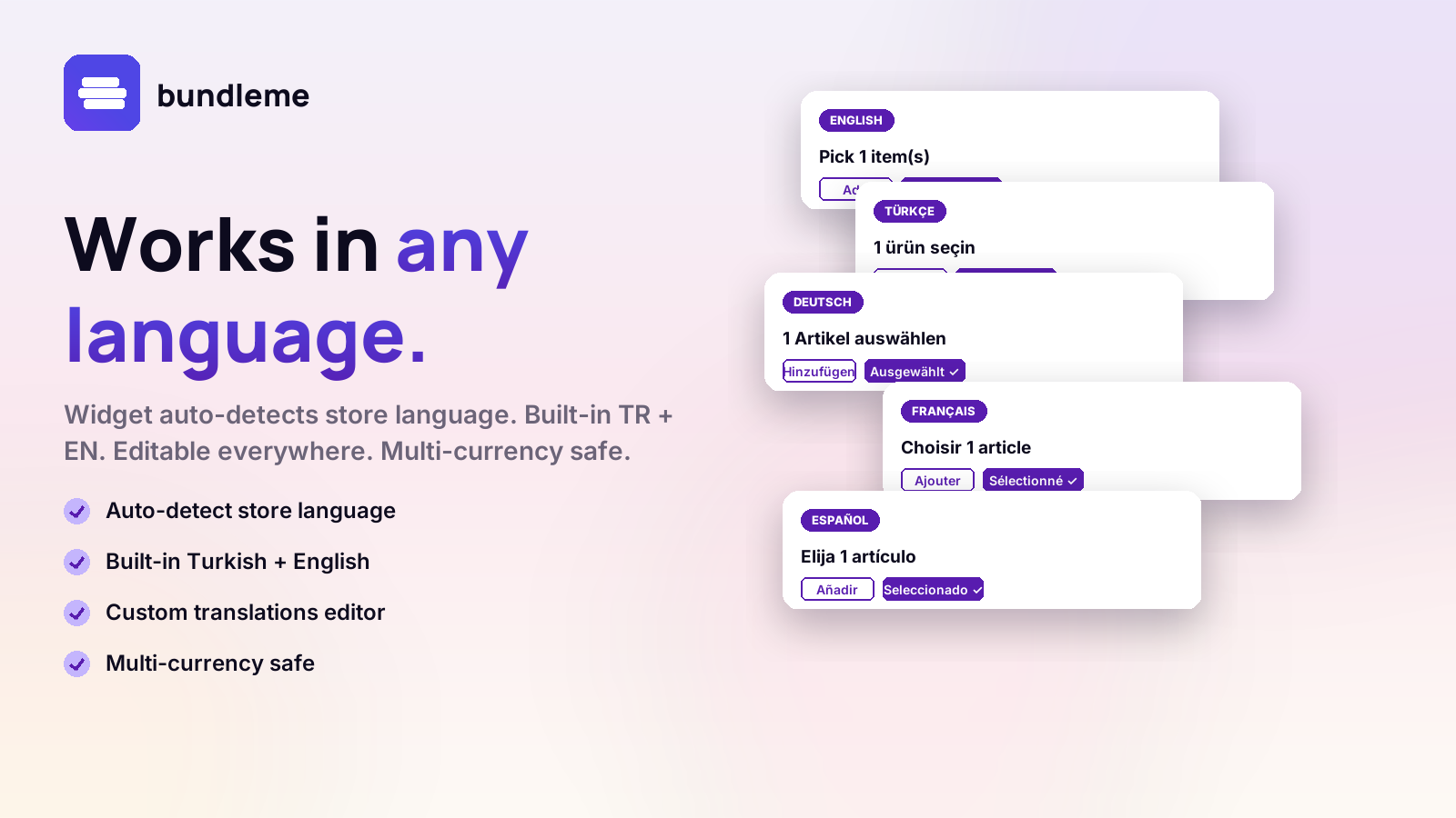 Works in any language